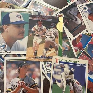 Vintage Baseball Cards Collection 50 random cards